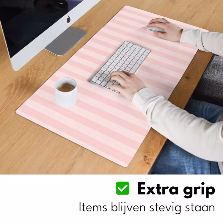 Bureau onderlegger - Nice - Strepen - Roze — 6