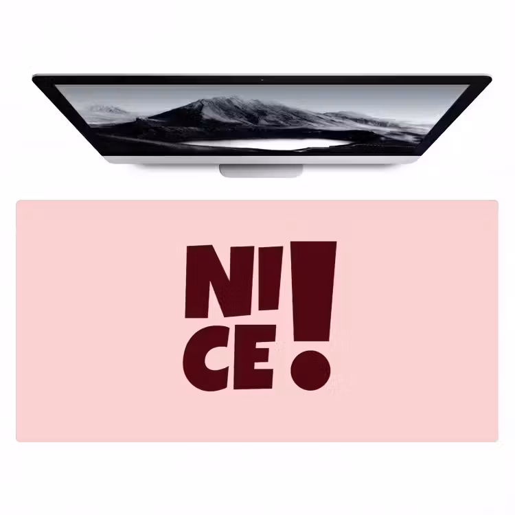Bureau onderlegger - Nice Uitroepteken Roze
