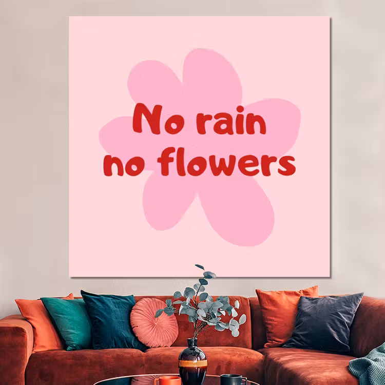 Forex - No rain no flowers - Bloem - Roze — 3