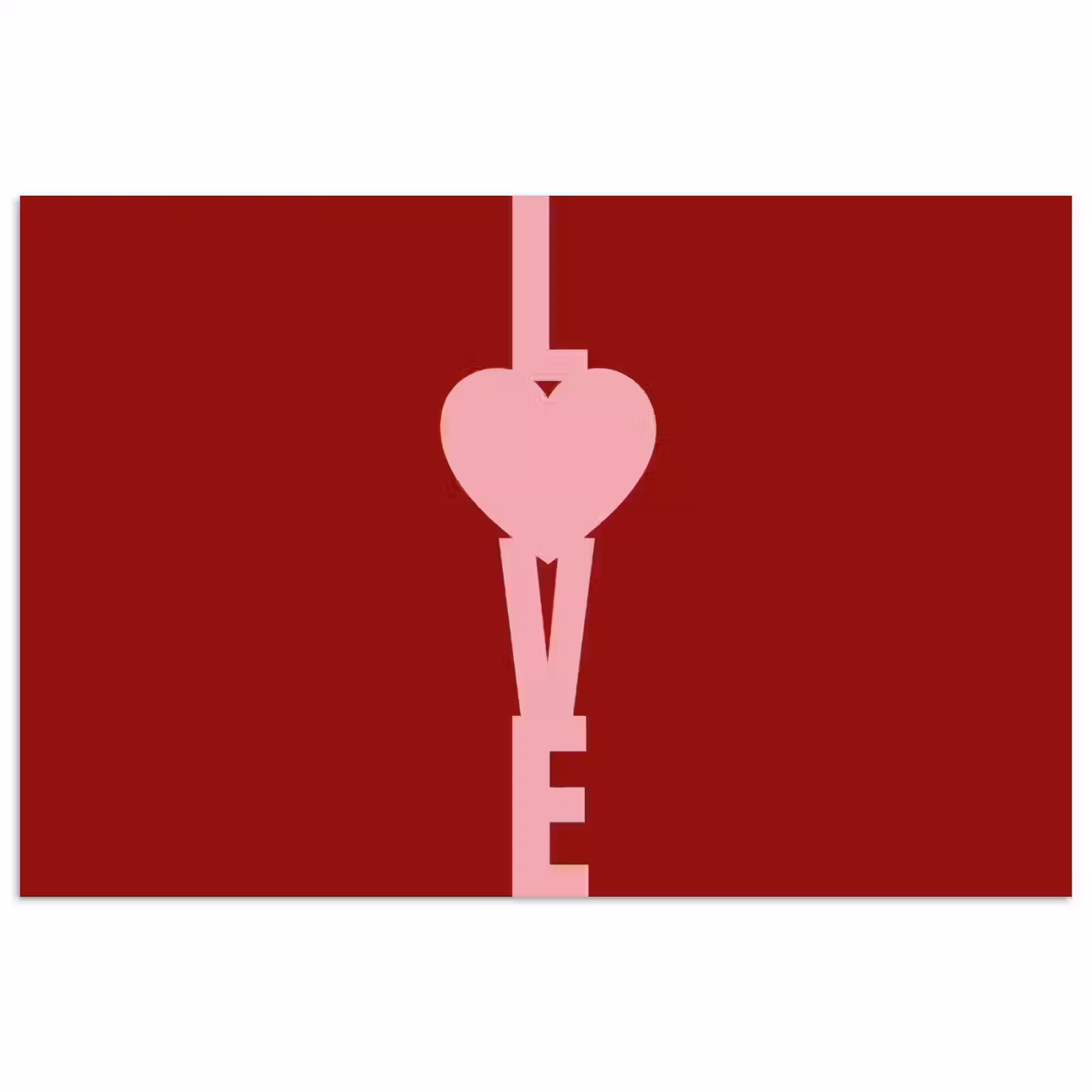 Poster - Love - Hart - Rood — 1
