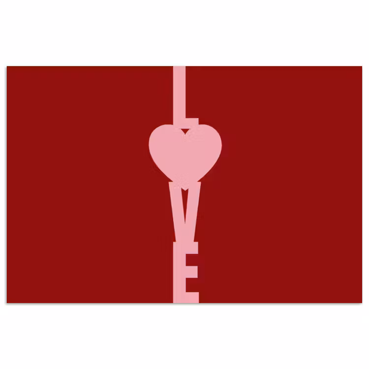 Poster - Love - Hart - Rood — 1