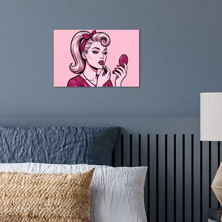 Poster - Vintage - Vrouw - Roze — 3