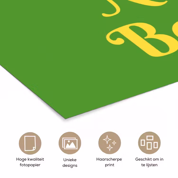 Poster - Mij niet bellen - Telefoon - Groen — 5