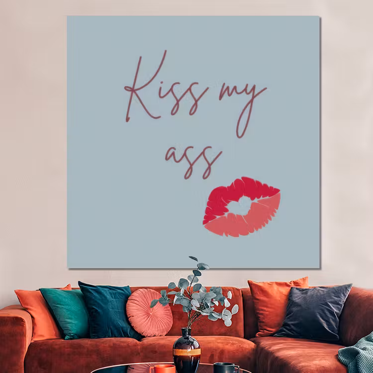 Forex - Kiss my ass - Lip - Blauw — 3