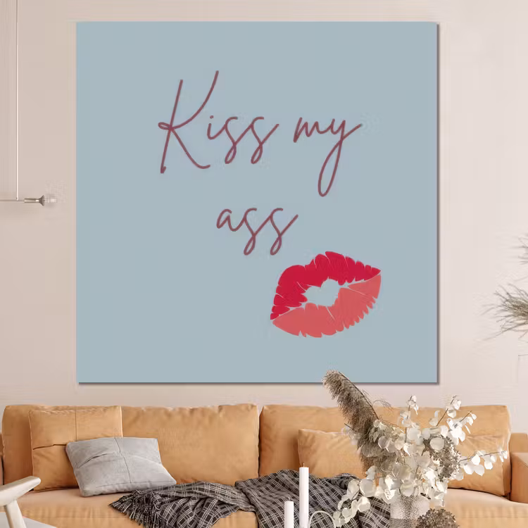 Forex - Kiss my ass - Lip - Blauw — 4