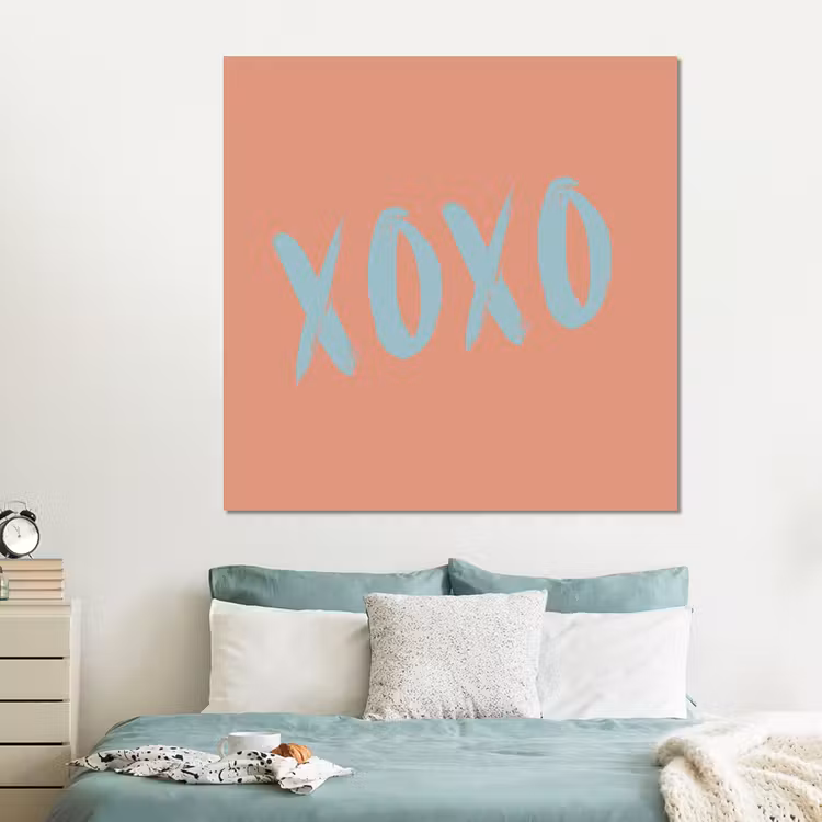 Forex - XOXO - Blauw - Perzikkleur — 2