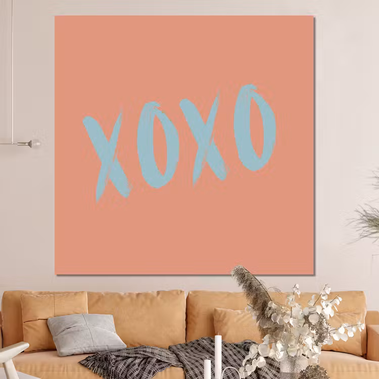 Forex - XOXO - Blauw - Perzikkleur — 4