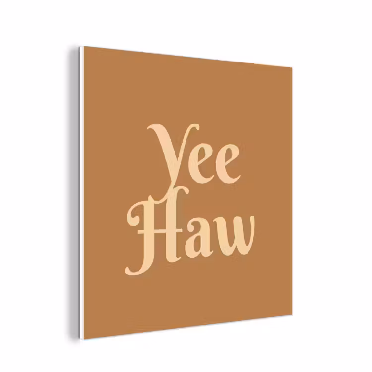 Forex - Yee haw - Bruin - Minimalistisch — 1