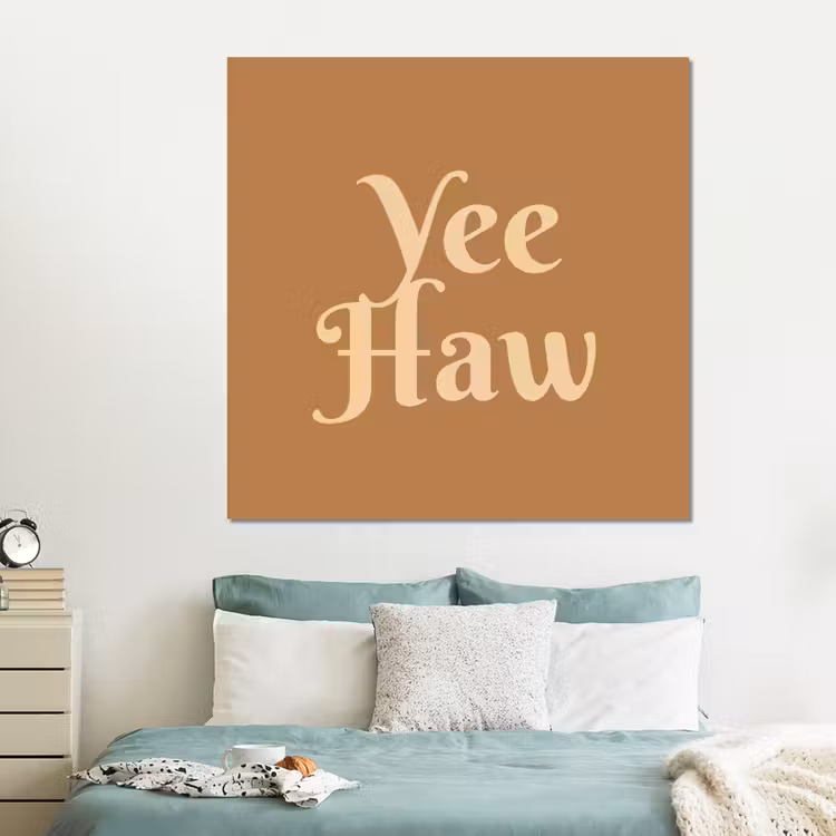 Forex - Yee haw - Bruin - Minimalistisch — 2