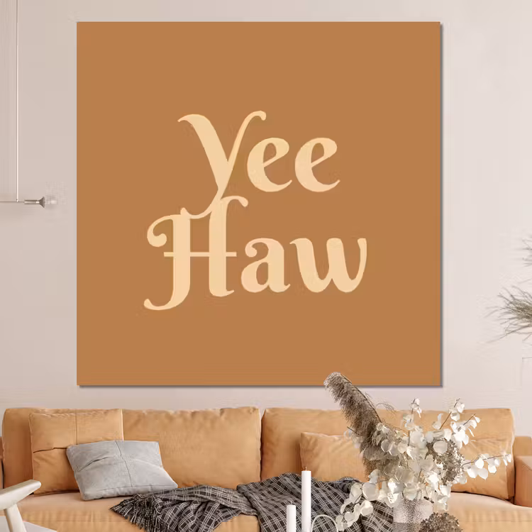 Forex - Yee haw - Bruin - Minimalistisch — 4