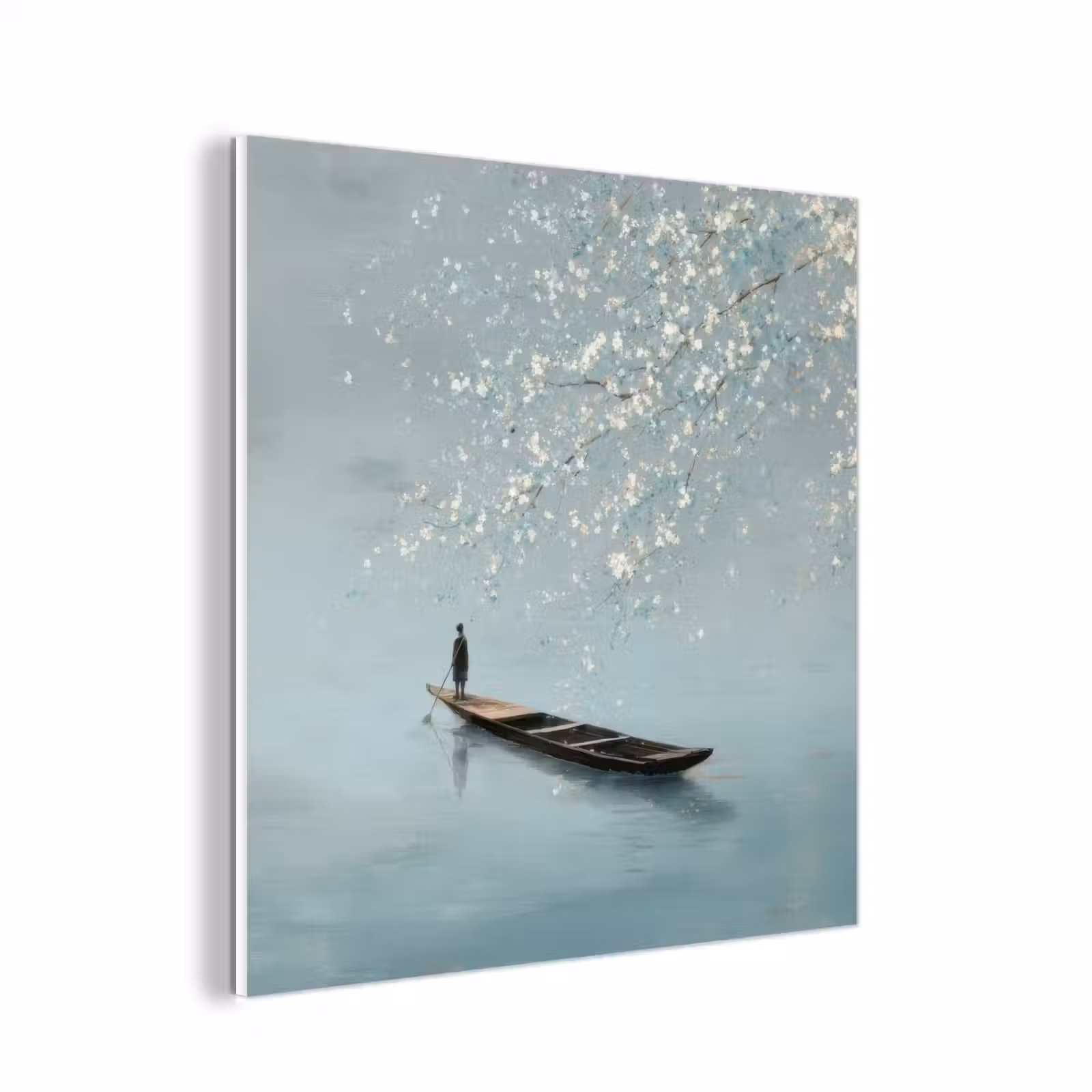 Forex - Bloesems - Minimalistisch - Wateroppervlak - Boot — 1