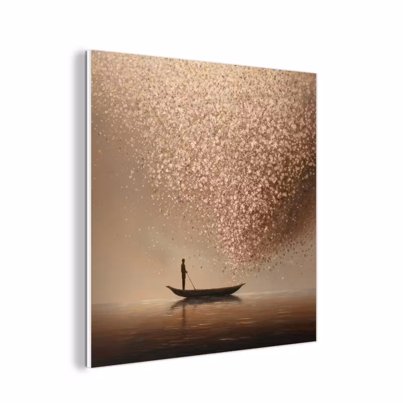 Forex - Bootje - Blaadjes - Goud - Water — 1