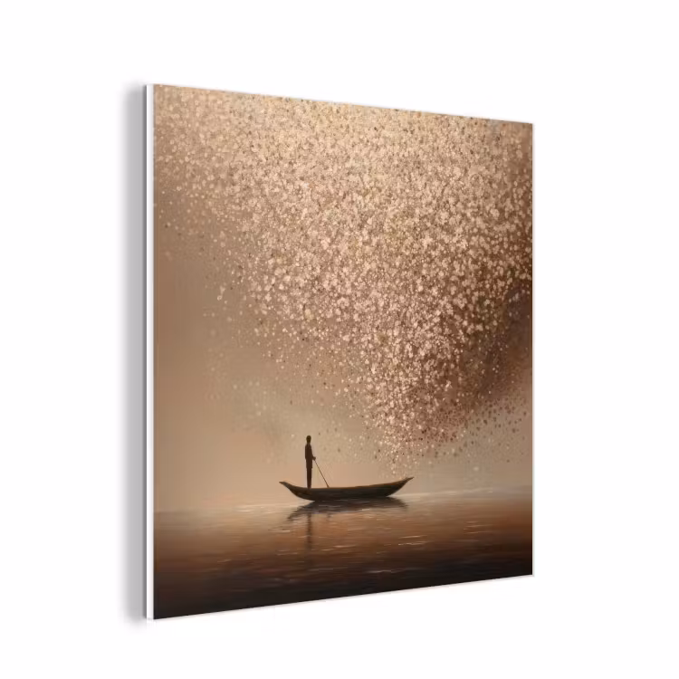 Forex - Bootje - Blaadjes - Goud - Water — 1