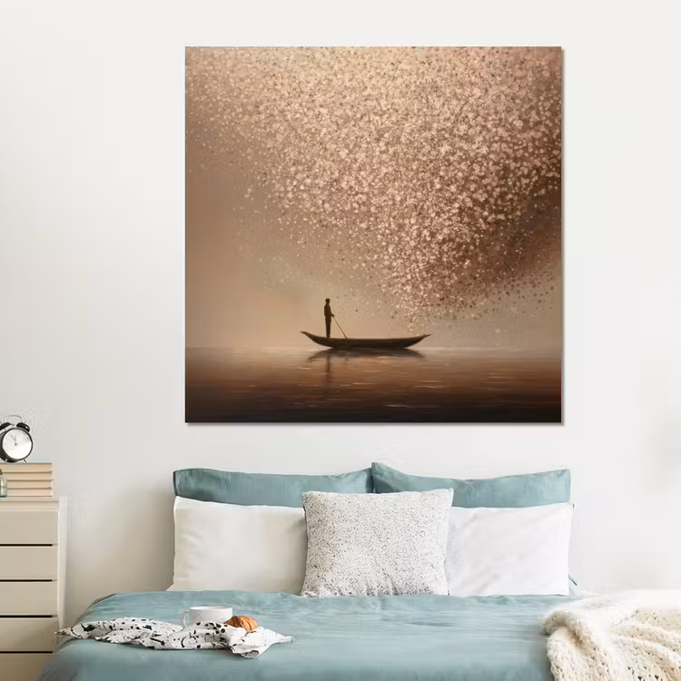 Forex - Bootje - Blaadjes - Goud - Water — 2