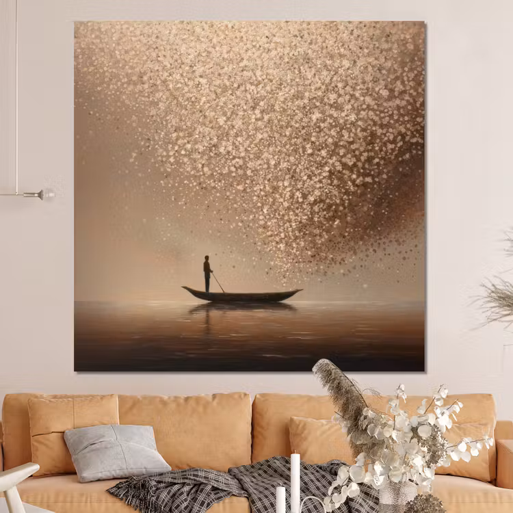 Forex - Bootje - Blaadjes - Goud - Water — 4