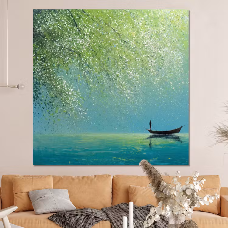 Forex - Bootje - Water - Bladeren - Bloesems — 4