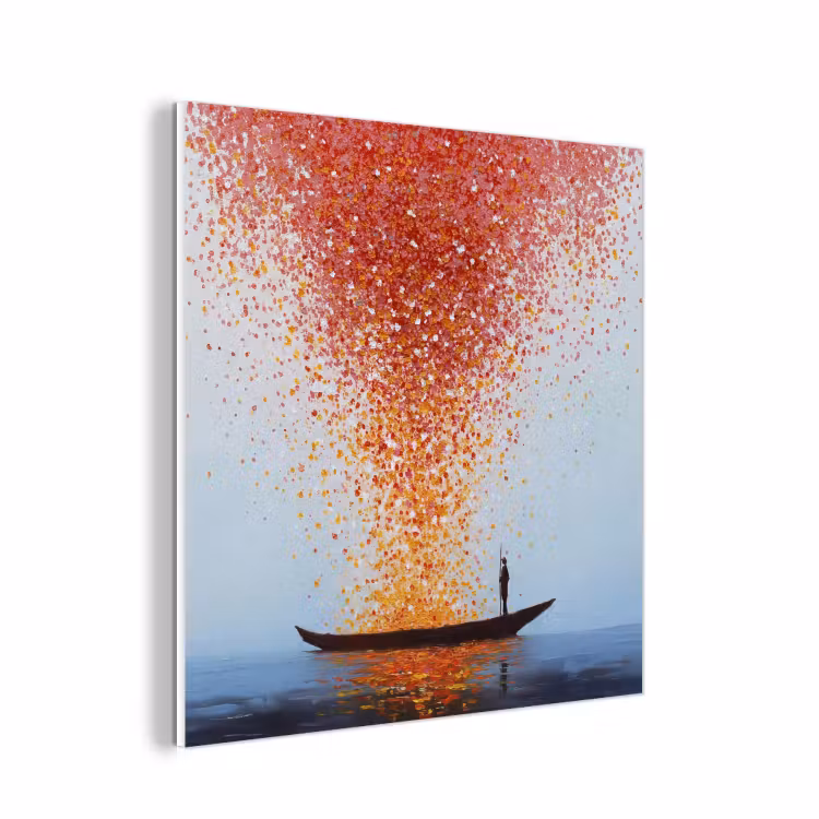 Forex - Wolk - Confetti - Boot - Wateroppervlakte — 1