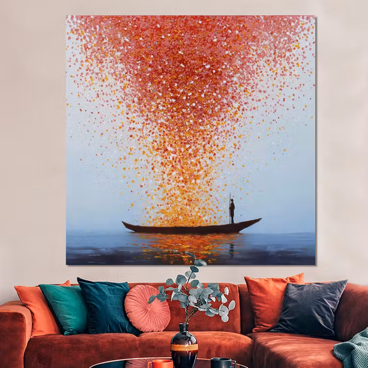 Forex - Wolk - Confetti - Boot - Wateroppervlakte — 3
