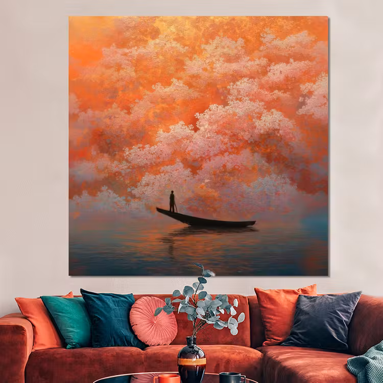 Forex - Zee - Boot - Wolken - Oranje — 3