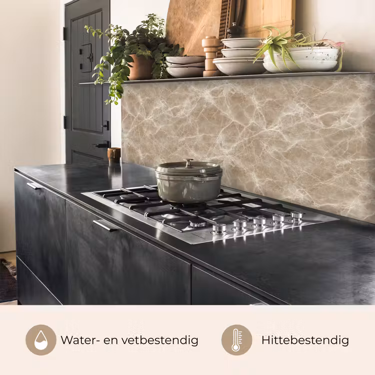 Keuken achterwand - Bruin - Kristaladers - Marmer — 3