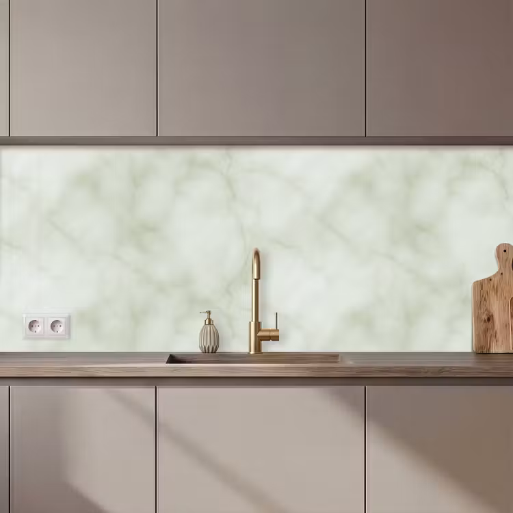 Keuken achterwand - Groen - Marmer - Aders