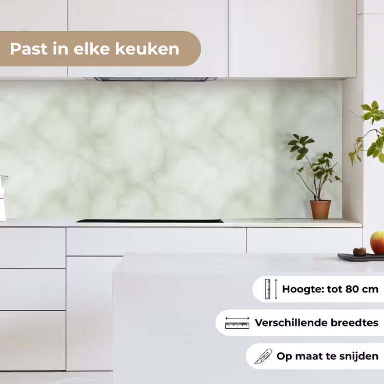 Keuken achterwand - Groen - Marmer - Aders — 4