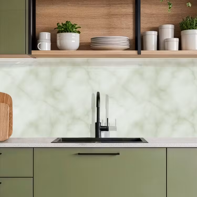 Keuken achterwand - Groen - Marmer - Aders — 5