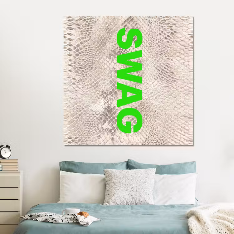 Forex - Slangenprint - SWAG - Neon - Groen — 2