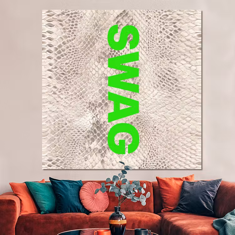 Forex - Slangenprint - SWAG - Neon - Groen — 3
