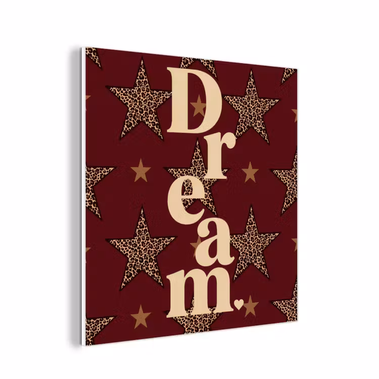 Forex - Sterren - Luipaardprint - Dream - Bordeaux — 1