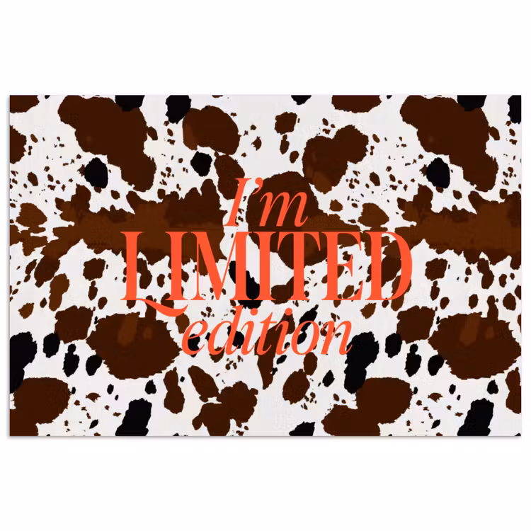 Poster - Koeienprint - Limited edition - Rood — 1
