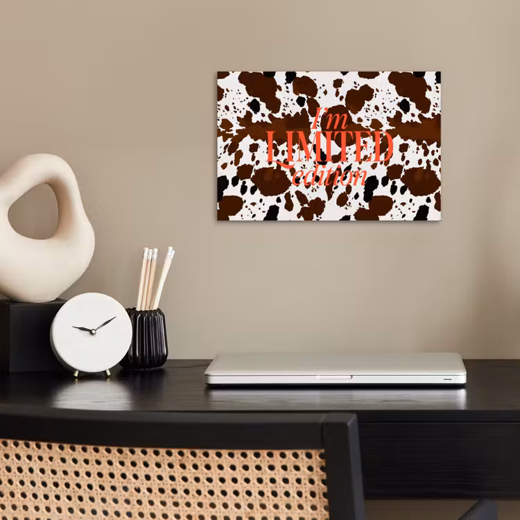 Poster - Koeienprint - Limited edition - Rood — 2