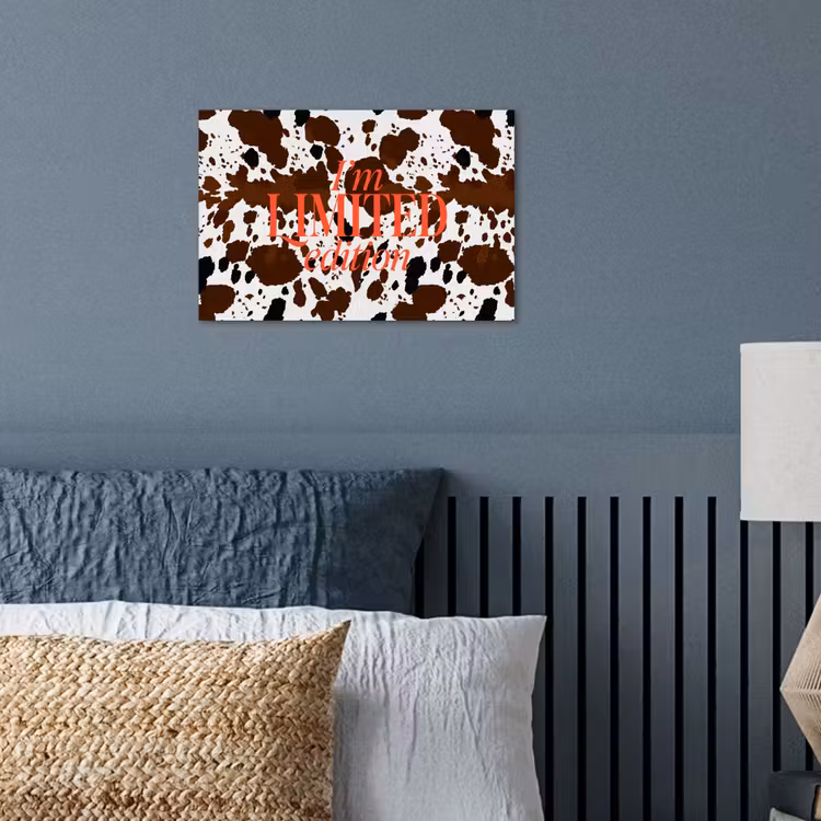 Poster - Koeienprint - Limited edition - Rood — 3