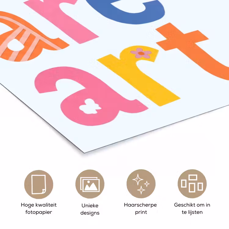 Poster - You are art - Kleurrijk - Grafisch — 5