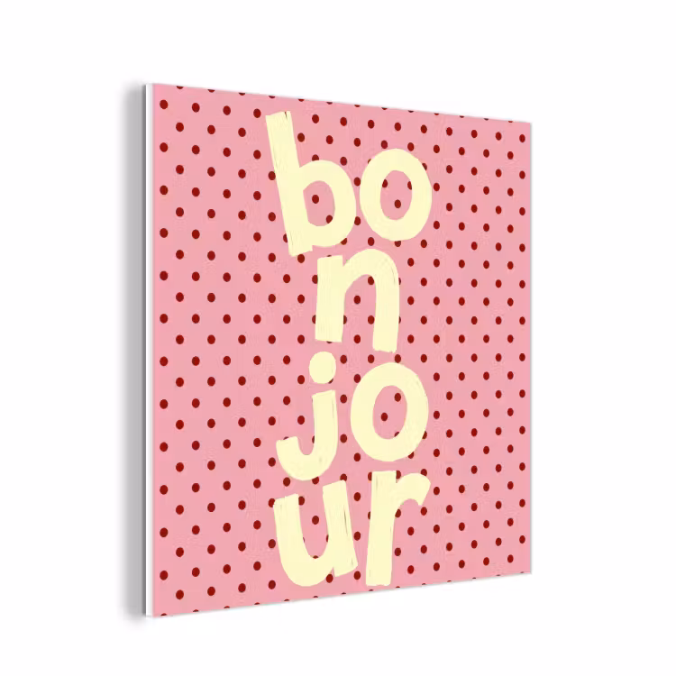 Forex - Bonjour - Stippen - Roze- Geel — 1