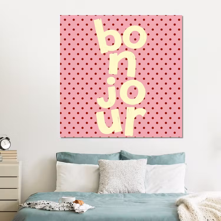 Forex - Bonjour - Stippen - Roze- Geel — 2