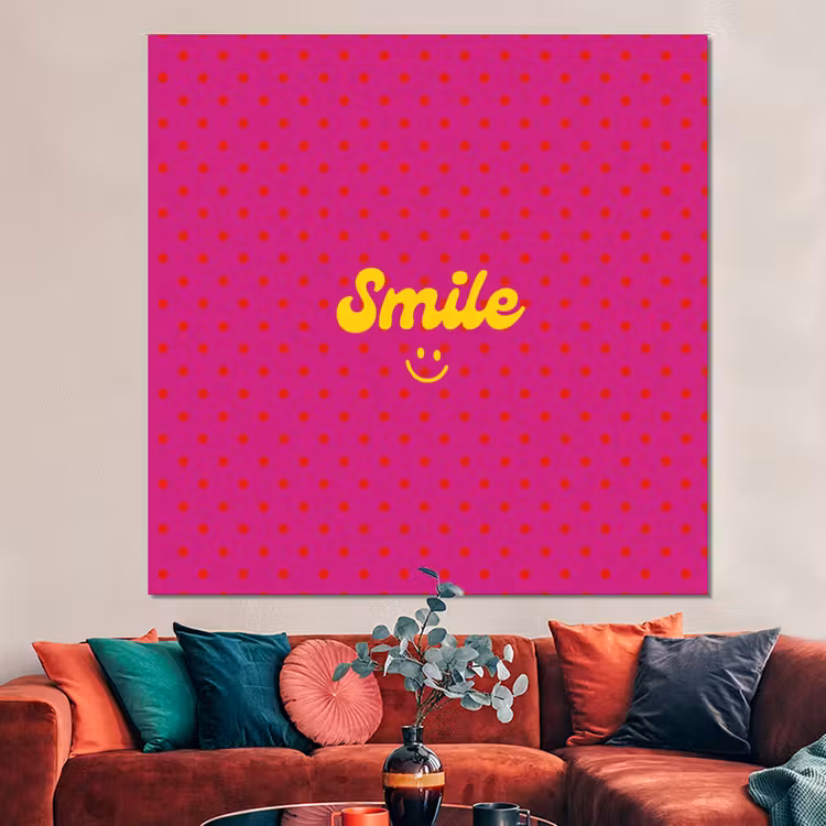 Forex - Smile - Stippen - Geel - Smiley - Roze — 3