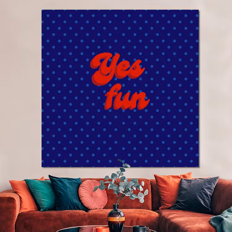 Forex - Yes fun - Rood - Blauw - Stippen — 3