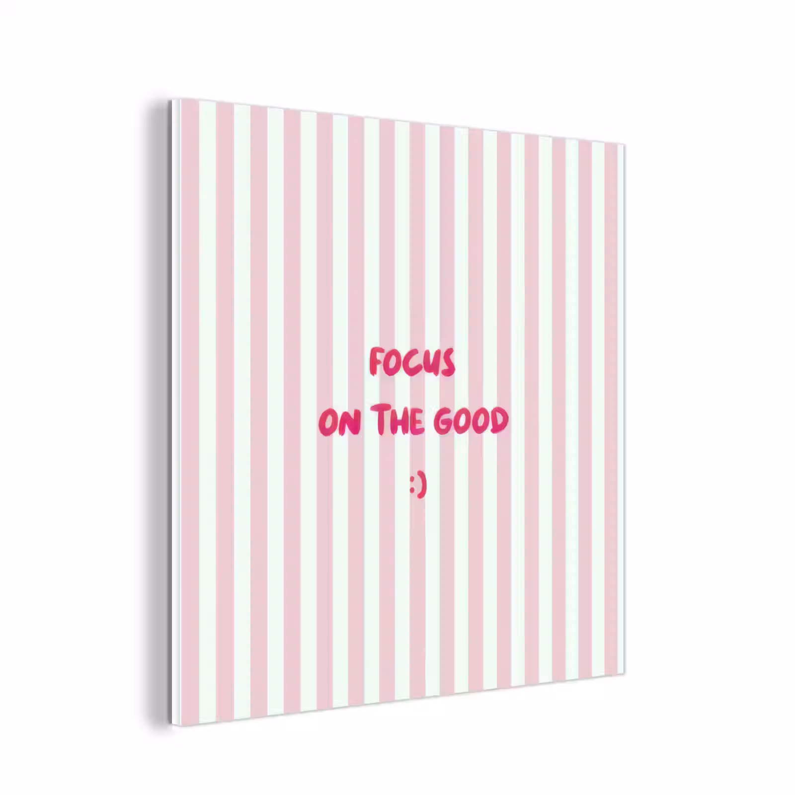 Forex - Focus on the good - Strepen - Roze - Smiley — 1