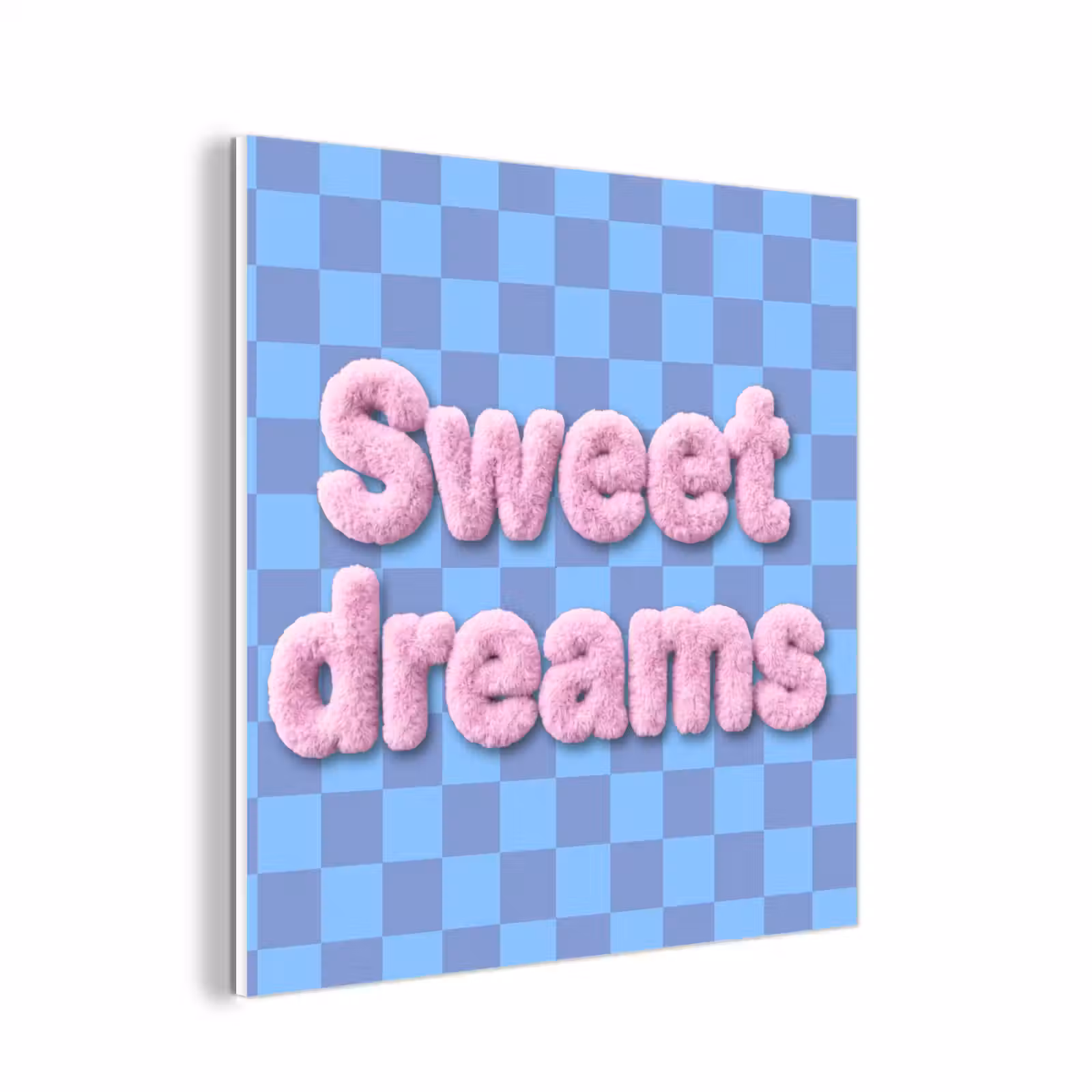 Forex - Sweet dreams - Vierkanten - Roze - Blauw — 1