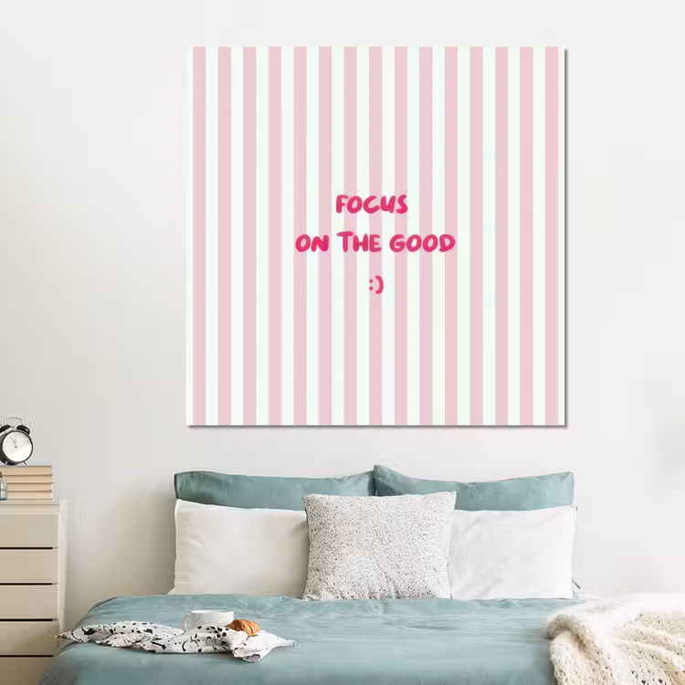 Forex - Focus on the good - Strepen - Roze - Smiley — 2