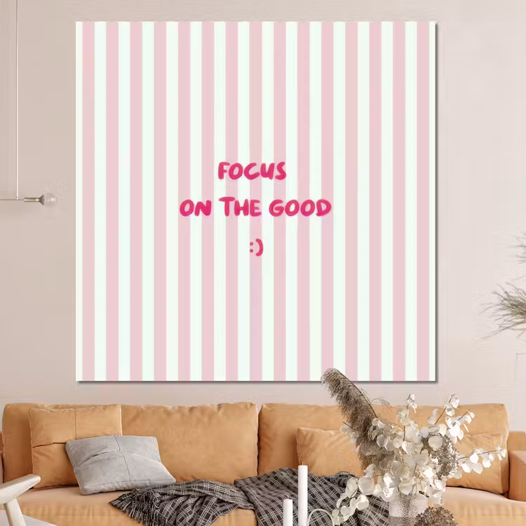 Forex - Focus on the good - Strepen - Roze - Smiley — 4