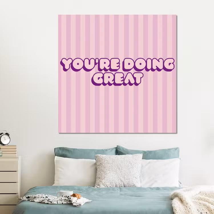 Forex - Paars - Strepen - You're doing great - Schaduw — 2