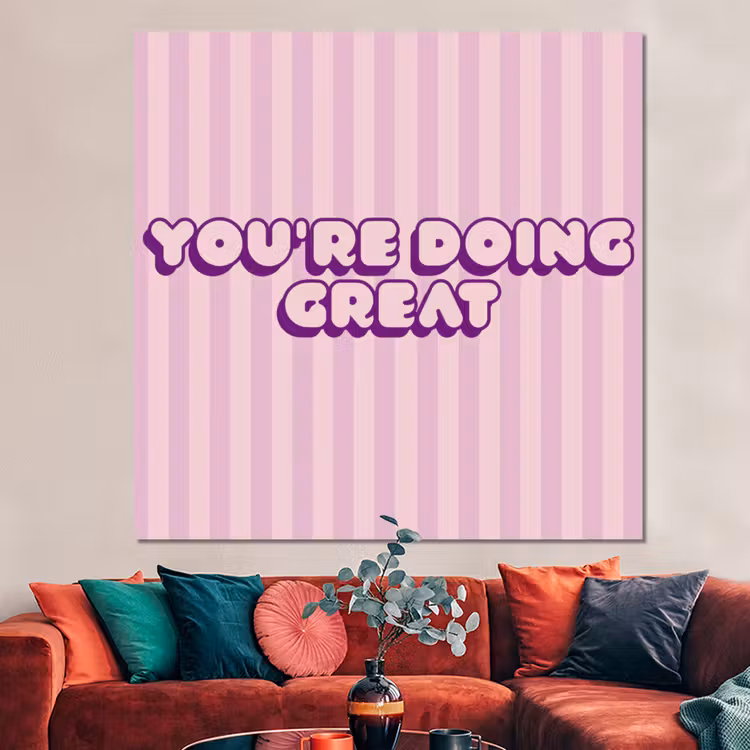 Forex - Paars - Strepen - You're doing great - Schaduw — 3