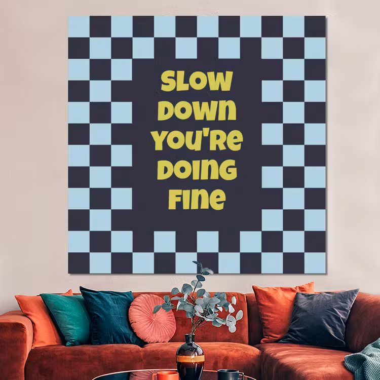 Forex - Patroon - Geblok - Blauw - Slow down you're doing fine — 3