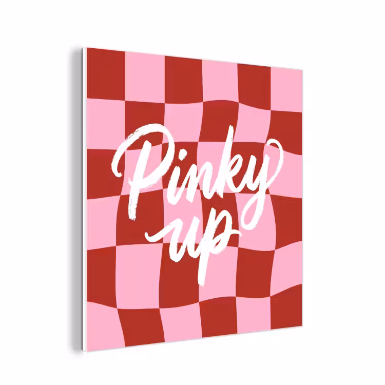 Forex - Pinky up - Geblokt - Bordeauxrood — 1