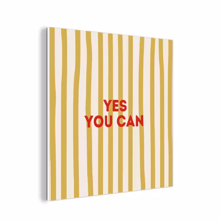 Forex - Strepen - Abstract - Yes you can - Rood — 1