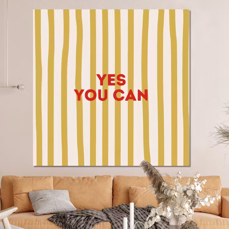 Forex - Strepen - Abstract - Yes you can - Rood — 4