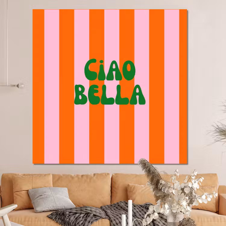 Forex - Strepen - Oranje - Verticaal - Ciao bella — 4