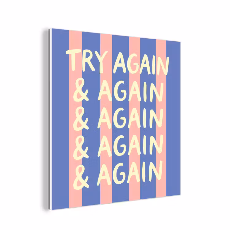 Forex - Try again - Strepen - Roze - Verticaal - Blauw — 1